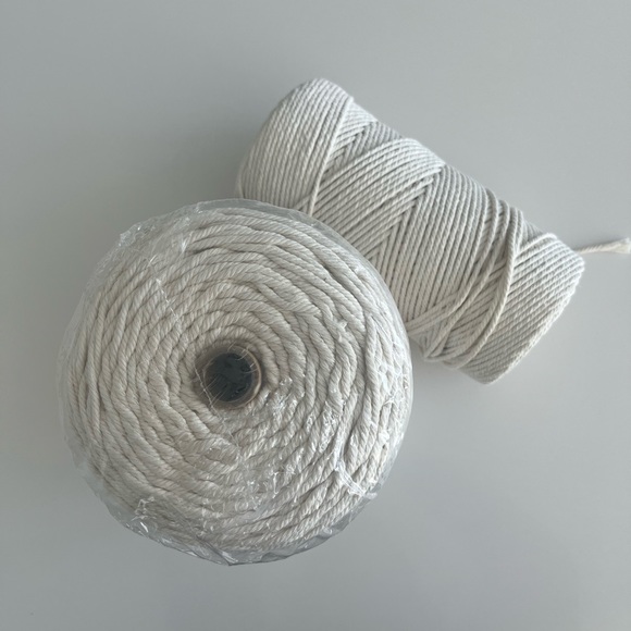 Blisstime Macrame Cord 3mm X 500 Yards Natural Cotton - Picture 2 of 5